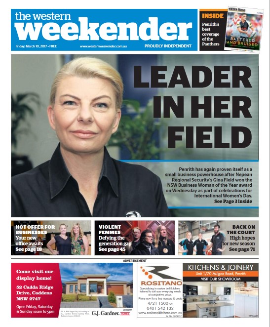 Gina Field - The Western Weekender - front cover - 10 Mar 2017